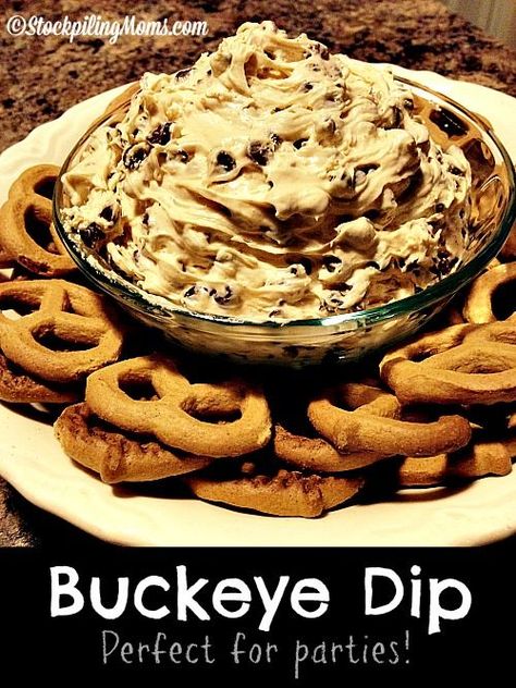 Buckeye Dip, Peanut Butter And Cream Cheese, Apple Desert, Tasty Sweets, Peanut Butter Dip, Football Ideas, Sweet Dips, Snack Dip, Gf Desserts