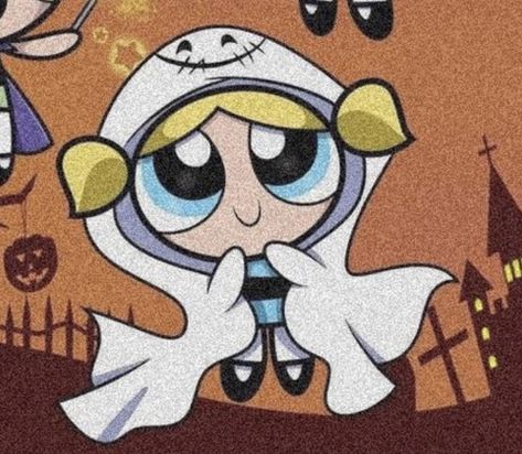 Bubbles Powerpuff Pfp, Bubbles Powerpuff Icon, Powerpuff Girls Halloween Wallpaper, Bubbles Aesthetic Powerpuff, Bubbles Powerpuff Girls Aesthetic, Bubbles Powerpuff Mood, Powerpuff Girls Aesthetic, Powerpuff Girls Wallpaper Bubbles, Bubbles Ppg Aesthetic