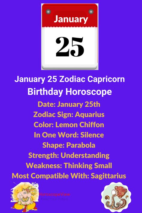 January 25 Zodiac, January 30th Zodiac, January 26 Zodiac Sign, January Zodiac Sign, January Zodiac, January Horoscope, February Horoscope, Birthday Personality, Horoscope Dates