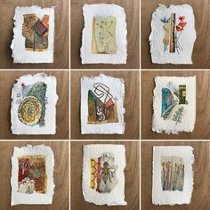 Tee Kunst, Arte Doodle, Tea Bag Art, Abstract Watercolor Art, Tea Stains, Collage Art Mixed Media, Tea Art, Handmade Books, Artist Trading Cards