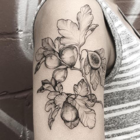 Fig Tattoo, Fig Branch, Fruit Tattoo, Mother Nature Tattoos, Food Tattoos, Tattoo Photography, Tattoo Now, Floral Tattoo Sleeve, Plant Tattoo