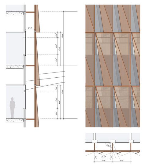 Textile Facade, Facade Detail, Building Skin, Metal Facade, Facade Architecture Design, Architecture Concept Diagram, The University Of Arizona, Hospital Design, Architecture Design Concept