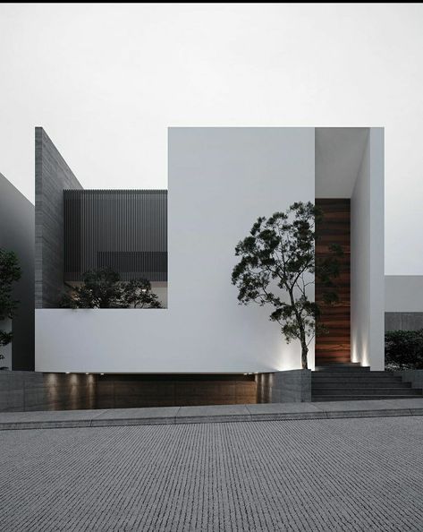 Town Houses, Arch House, Minimal Architecture, Minimalist House, Casa Country, Modern House Facades, Modern Exterior House Designs, Minimal House Design, Modern Architecture House