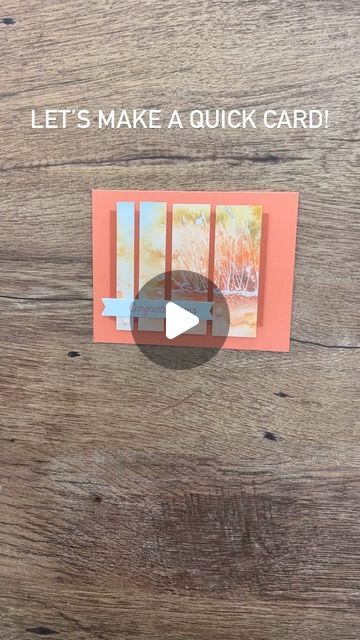 Karen Titus cardmaker on Instagram: "When the Designer Series Paper does the work, you can make quick cards like this. Use up that pretty paper. Full video with a bunch of cards using this layout is on our YouTube channel. It’s part of our weekly Create with Us Show with Karen and Tim. We would love to have you join us each Thursday at 1 pm central.  #stampingonthebackporch #quickcardideas #designerseriespaper" Card Layouts, Designer Series Paper, Quick Cards, Card Layout, Card Ideas, Youtube Channel, Layout, Instagram, Design