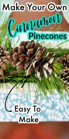 Cinnamon Scented Pinecones, Cinnamon Pinecones, Homemade Potpourri, Diy Cinnamon, Scented Pinecones, Pinecone Crafts Christmas, Pinecone Crafts, Pine Cone Art, Diy Pinecone