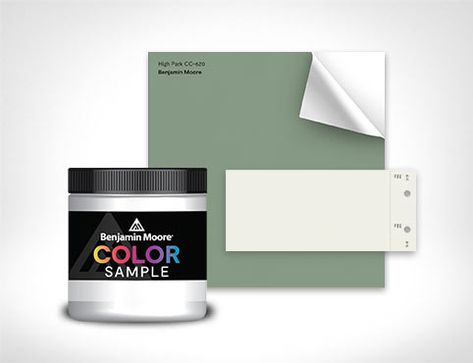 A selection of Benjamin Moore paint color samples. October Mist Benjamin Moore, Gloucester Sage, Color Palette Benjamin Moore, Heritage Paint Colours, October Mist, Heritage Paint, Painting Trim White, Coastal Paint Colors, Black Paint Color