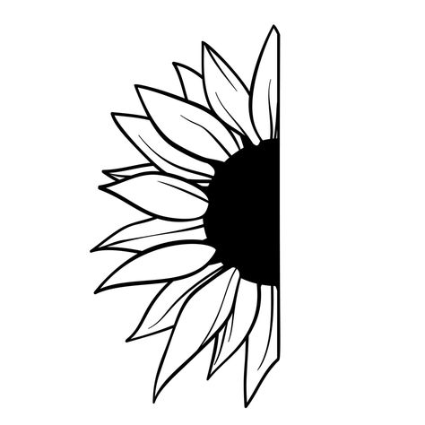 Coaster Drawing Ideas, Tattoo Ideas Easy Simple, Sunflower Stencil Tattoo, Sunflower Sketches, Sunflower Stencil, Unique Wrist Tattoos, Wrist Tattoo Designs, Sunflower Drawing, String Wall Art