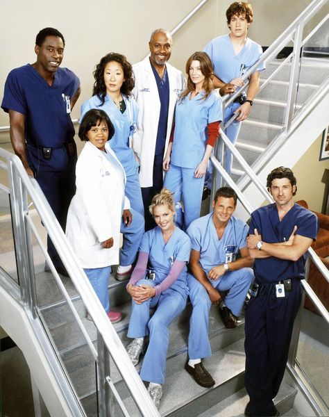 Greys Anatomy Season 1, Richard Webber, Grey's Anatomy Doctors, Justin Chambers, Izzie Stevens, Alex Karev, Derek Shepherd, Cristina Yang, Shonda Rhimes