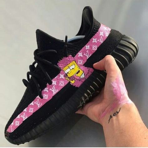 Custom Yeezy, Custom Nike Shoes, Shoes Sneakers Jordans, Fresh Shoes, Hype Shoes, Yeezy Shoes, Custom Sneakers, Dream Shoes, Sneaker Heels