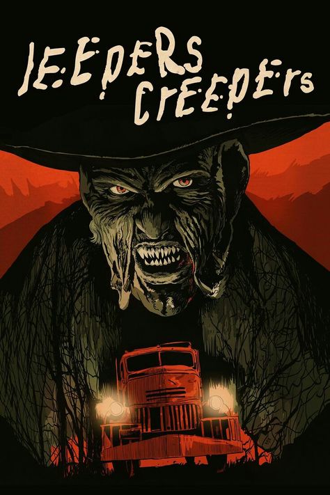 Horror Vintage, The Creeper, Horror Movie Icons, Jeepers Creepers, Horror Artwork, Film Horror, Best Horror Movies, Horror Posters, Retro Horror