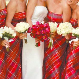 Plaid Bridesmaid Dress, 4 Bridesmaids, Winter Wedding Fashion, Plaid Wedding, Tartan Wedding, Plaid Dresses, Tartan Fashion, Rustic Bride, Seattle Wedding Photography