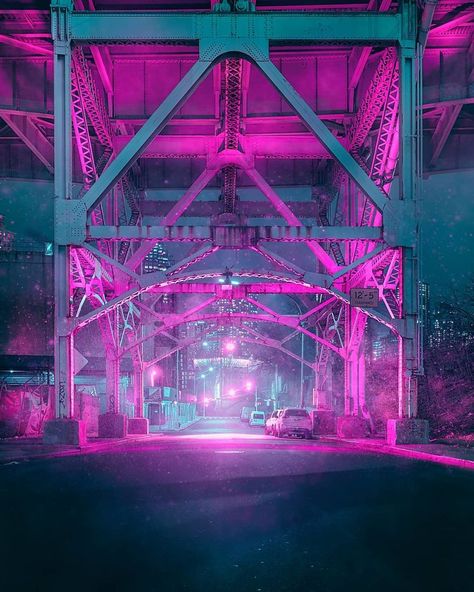 These 54 Eerie Photos By Aakaash Bali Bring Nostalgic Comfort To Some Or A Sense Of Unease To Others Mv Background Ideas, Mv Ideas, Eerie Photos, Mv Set, Street At Night, Concert Stage Design, Kpop Backgrounds, Neon Noir, Stage Background