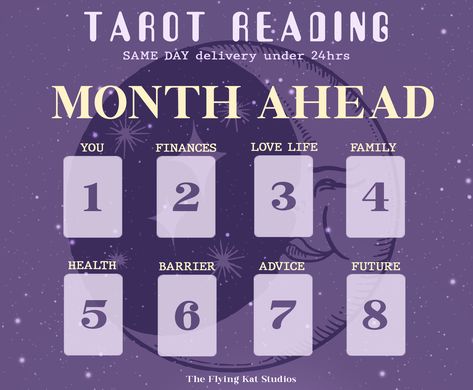 Month Ahead Reading . Same Day Tarot Reading under 24h . Do you want to know how's gonna be the month? Tarot Reader por TheFlyingKatStudios na Etsy Month Ahead Tarot Spread, Month Ahead Tarot, Tarot Reading Spreads, Learn Tarot, Reading Tarot, Tarot Spread, Tarot Reader, Tarot Learning, Tarot Readings