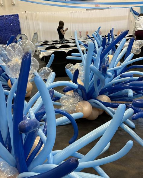 Water Decorations Party, Under The Sea Hoco Float, Under The Sea Pep Rally, Under The Sea Decorations Prom, Under The Sea Outdoor Activities, Ocean Theme Hallway, Diy Underwater Decorations Sea Theme, Ocean Prom Theme, Underwater Prom Theme