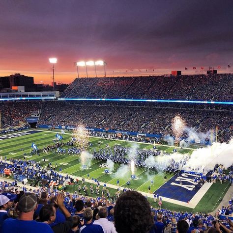 Saturday football games. What makes caturday so significant and special to people all over Kentucky? University Of Kentucky Football, Fall Friday, Kentucky Wildcats Football, Wichita Falls Texas, University Of Ky, Kentucky Football, Kentucky University, Kentucky Sports, Beautiful Field