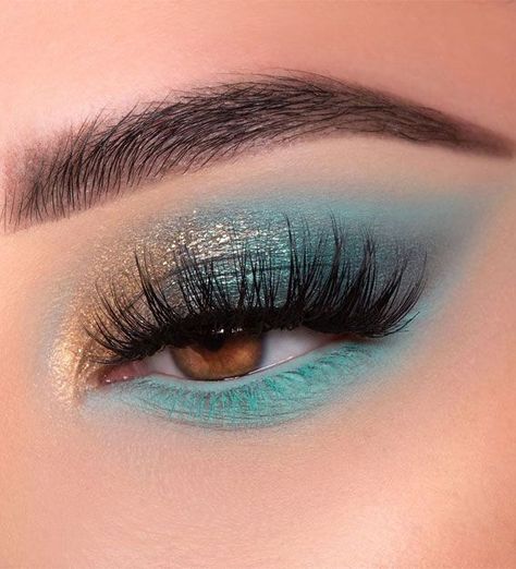 ... Hd Make Up, Make Up Designs, Maquillage On Fleek, Shimmer Eye Makeup, Prom Eye Makeup, Make Up Inspiration, Eye Makeup Pictures, Colorful Eye Makeup, Makeup Eye Looks