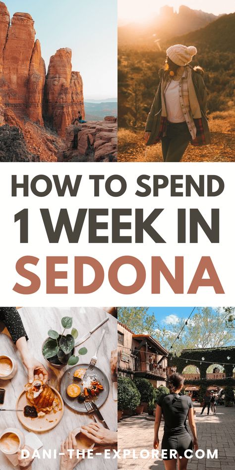 Make the most of your week in Sedona with our detailed 7-day itinerary. Explore the best sights, activities, and hidden gems of this stunning city. — sedona arizona itinerary 7 days | sedona arizona 7 day itinerary | sedona arizona week trip | sedona arizona itinerary | best places to visit sedona arizona Sedona Packing List Fall, Sedona Arizona Things To Do In, Sedona Itinerary, Arizona Itinerary, Sedona Arizona Travel, Sedona Vortex, 7 Day Itinerary, Visit Sedona, Spring Camping