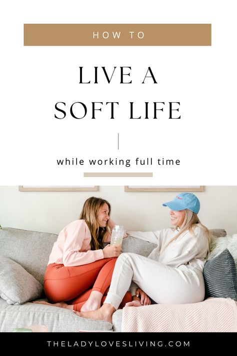 In today's fast-paced world, the demands of a full-time job often leave us yearning for a sense of balance, comfort, and relaxation. But fear not! Our guide to living a soft life while working 9 to 5 is here to show you how it's possible to embrace the concept of a "soft life" while efficiently navigating the challenges of full-time work. === relaxation aesthetic, soft life, self care, self care ideas, better self, self time, healthy habits, personal life, good energy Relaxed Lifestyle Aesthetic, Having Your Life Together Aesthetic, Cozy Wfh Aesthetic, Soft Life Tips, Living By Yourself Aesthetic, How To Live A Soft Life, 9 5 Job Aesthetic, 9 To 5 Job Aesthetic, Work Life Balance Aesthetic