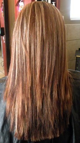 Straight long hair with layers. Back view. Love Layered Haircuts Straight Hair, Layered Haircuts Straight, Straight Hair Cuts, Long Layered Haircuts, Haircuts Straight Hair, Hairstyle Gallery, Long Layered Hair, Haircuts For Long Hair, Long Straight Hair