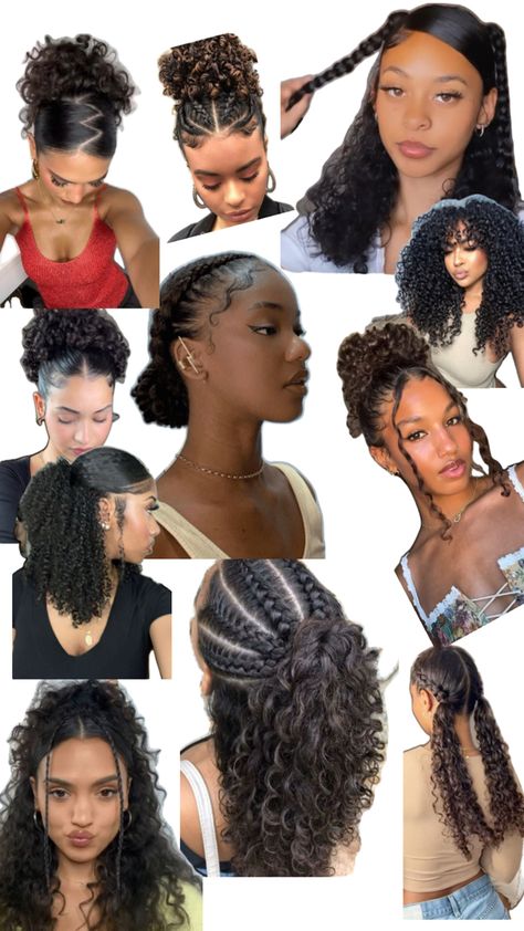 Best Hairstyle For Curly Hair, 4b Curls, Hairstyle For Curly Hair, Quick Curly Hairstyles, Really Curly Hair, Curly Hair Accessories, Curly Hair Hairstyles, Curly Hair Care Routine, Hairstyle Examples