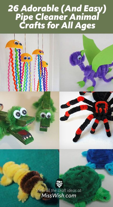 Pipe Cleaner Crafts For Kids, Giraffe For Kids, Crafts For All Ages, Friendship Crafts, Craft Pipe Cleaner, Pipe Cleaner Animals, Pipe Cleaner Art, Storytime Ideas, Jellyfish Craft