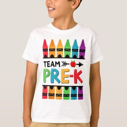 Pre K Back To School, Pk Logo, Crayon Shirt, Graduation Shirt Ideas, Preschool Shirts, Party T Shirts, School First Day, Cricut Shirts, Graduation Shirts