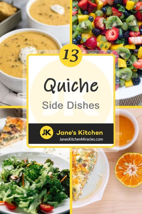 What to Serve with Quiche - 13 Delightful Sides - Janes Kitchen Miracles Side Dish For Quiche, Salad To Go With Quiche, What To Serve With Quiche, Quiche And Salad, Butternut Squash Bisque, Classic Grilled Cheese, Salads To Go, Soup Appetizers, Quiche Recipes