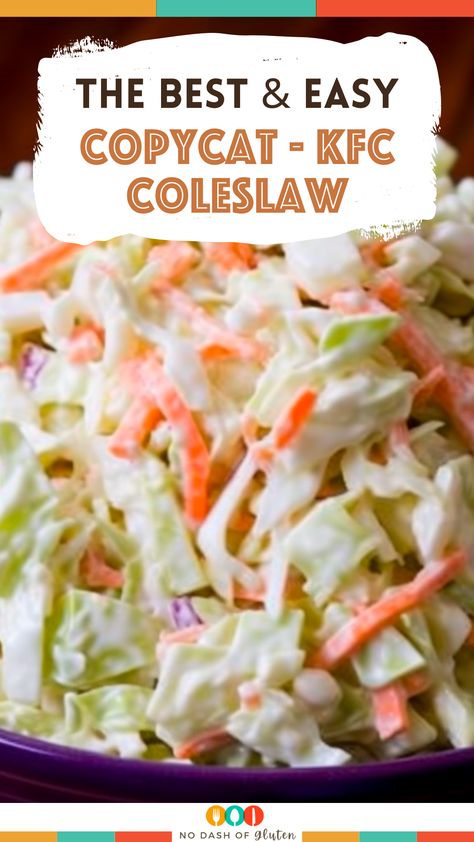 Coleslaw For A Crowd Easy Recipes, Coleslaw Kfc Copycat Slaw Recipes, Coleslaw Side Dish, Quick Coleslaw Dressing, Coleslaw Dressing Kfc, Frozen Coleslaw Recipe, Kfc Salad Coleslaw, How To Make Coslow Salad, Quick And Easy Coleslaw Recipe