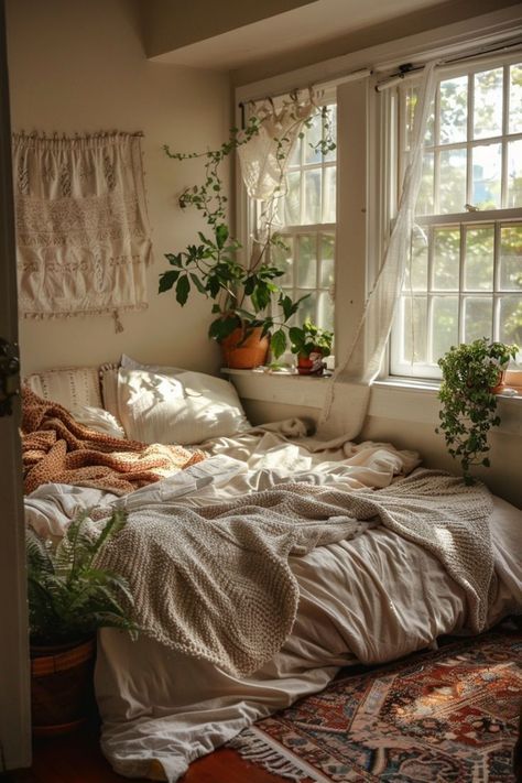 Small Bedroom Aesthetic, Cottagecore Bedrooms, Bedroom Aesthetic Cozy, Cozy Cottagecore, Dream Bedroom Inspiration, Rustic Wood Furniture, Deco Studio, Aesthetic Cozy, Cosy Room