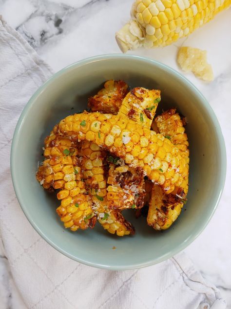 Corn Riblets, Gluten Free Appetizer, Air Fryer Corn, Gluten Free Appetizers, Gluten Free Cheese, Vegan And Gluten Free, Fresh Parsley, Pressure Cooking, Chopsticks