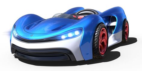 Sonic Transparent, Sonic Car, Blue Car From Cars, Maximum Overdrive, Blue Race Car, Sonic Birthday, Chevrolet Sonic, Power Armor, Mario Kart