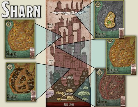 Eberron Sharn, Hand Crossbow, Ars Magica, D D Maps, Dnd Art, Stock Art, Fantasy Map, Detailed Map, Street Lamp