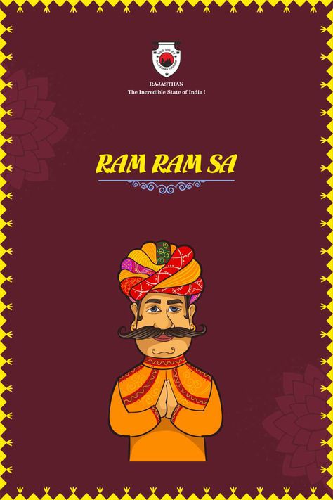 #rajasthan #rajasthani #greeting #traditional #culture #heritage #namaste #turban #wallpaper Rajasthani Background, Rajasthan Logo, Rajasthani Wallpaper, Rajasthani Illustration, Rajasthan Culture, Rajasthani Theme, Pull Up Banner Design, Rollup Design, Food Background Wallpapers