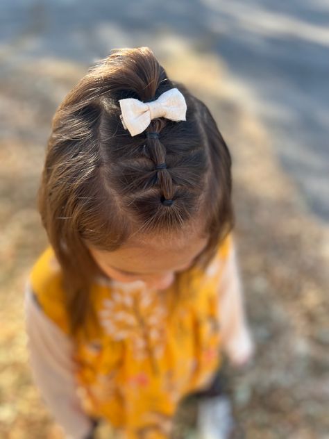 Preschool Girl Hairstyles, Easy Preschool Hairstyles, Hairstyles Preschool, One Year Old Hairstyles, Preschool Hairstyles Girl, Preschool Hair, Easy Toddler Hairstyles, Picture Day Hair, Layer Cut