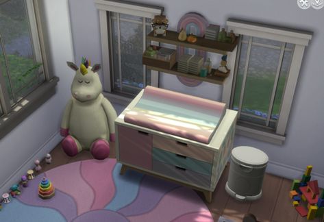 Sims 4 Changing Table, Sims Baby, Diaper Changing Station, Sims 4 Bedroom, Growing Together, Changing Station, Grow Together, Changing Table, The Sims