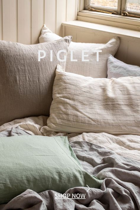 Piglet In Bed, Cosy Aesthetic, No Rules, Bedding Essentials, Bed Linens, Bedroom Goals, Linen Sheets, Bed Linen Sets, Linen Duvet Covers