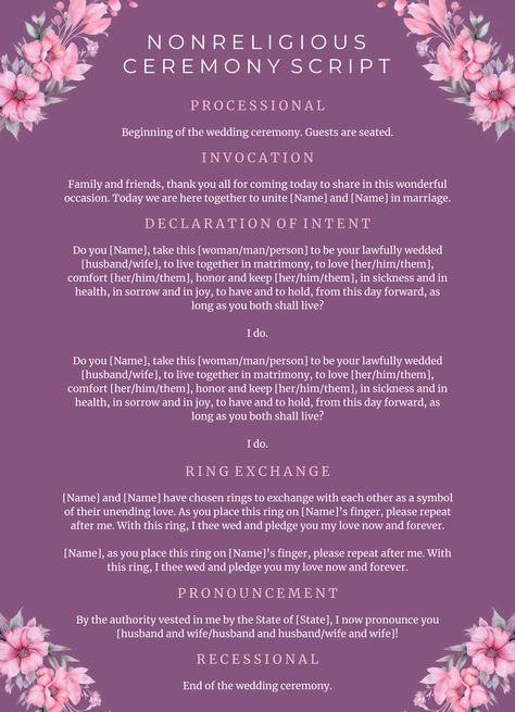 Wedding Officiant Template, Preacher Wedding Script, Wedding Reception Script, Opening Wedding Ceremony Script, Short Wedding Script, Wedding Ceremony Wording, Wedding Ceremony Script Officiant Short, Ceremony Speech Ideas, Wedding Ceremony Introduction Script