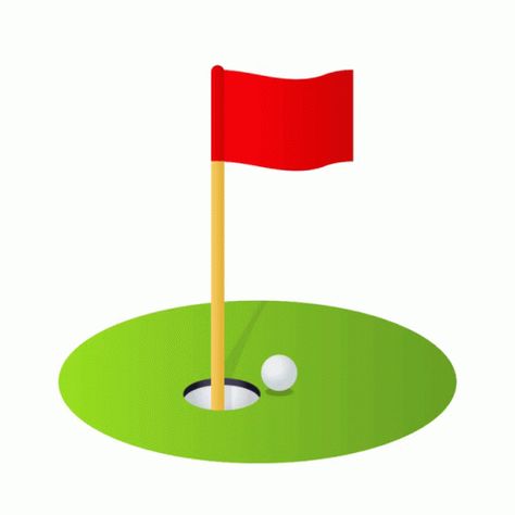 Flag In Hole Joypixels Sticker - Flag In Hole Joypixels Golf - Discover & Share GIFs Golf Flag, Hole In One, Easter Egg, Animated Gif, Cool Gifs, Egg, Flag, Gif, Golf