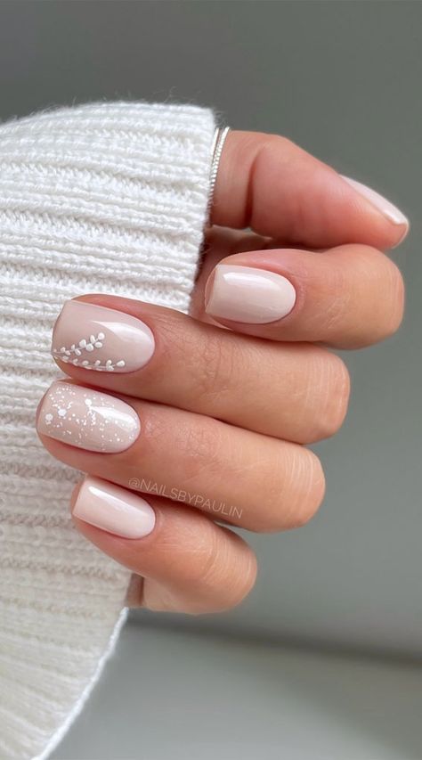 Manicure Shellac, Milky Nails, Coconut Ice, October Nails, Nude Nail Designs, Nagel Tips, Christmas Gel Nails, Beige Nails, Simple Gel Nails