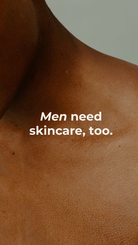 Men need skincare, too Mens Self Care Aesthetic, Mens Self Care, Skincare Instagram Story, Skin Care Routine For Men, Skin Care Design, Male Skincare, Skin Care Quotes, Skin Care Men, Men Skincare