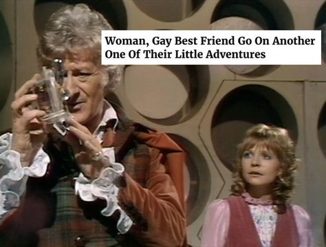 Third Doctor Who, Doctor Who Pfp Funny, Jo Grant, General Doctor, Third Doctor, Jo Grant Doctor Who, Gay Best Friend, Jon Pertwee, The Master Doctor Who Classic