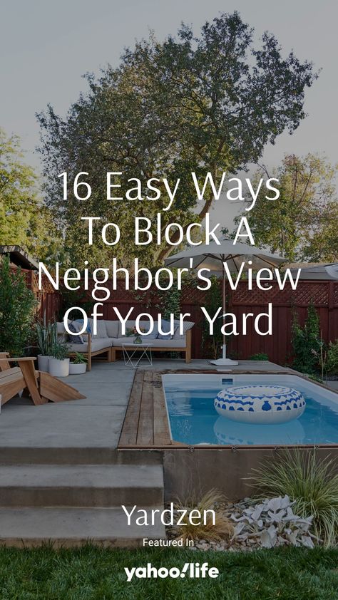 Cheap Ways To Add Privacy To Backyard, Backyard Privacy Ideas From Neighbors Wall, Backyard Landscaping To Hide Neighbors, Backyard Privacy On A Budget, Gardening For Privacy, Blocking Out Neighbours, How To Get Privacy In Your Backyard, Blocking Neighbors View Backyard Privacy, Privacy Screen Between Neighbors