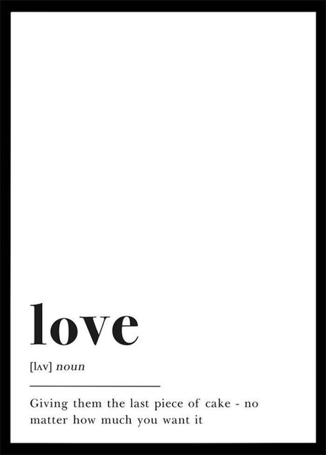 Happy Wall Art, Definition Quotes, Art Motivation, Definition Poster, Definition Of Love, Valentine's Day Quotes, Love Print, Valerian, Motivational Art