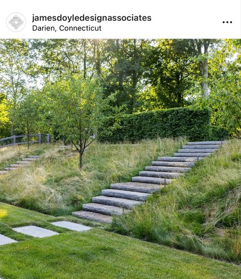 Pools With Retaining Walls Sloped Backyard, Retaining Wall With Steps, Landscape Stairs, Landscape Steps, Sloped Backyard, Garden Stairs, Landscaping Inspiration, Sloped Garden, Garden Walkway