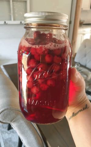 How to Make and Can Cranberry Juice - Grace Walk Farm Home Canned Cranberry Juice, Can Cranberry Juice, How To Can Cranberry Juice, Canning Cranberry Juice Recipes, How To Make Cranberry Juice, Diy Cranberry Juice, Canned Cranberry Juice, Canning Cranberry Juice, Cranberry Juice Recipes