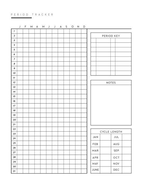 Use this free printable period tracker as part of your personal planner or health diary! It's perfect for a bullet journal too! Digital Period Tracker, Free Printable Period Tracker, Agenda Printable Free, Printable Lists Free, Bujo Period Tracker Ideas, Period Tracker Printable Free, Diary Template Journals, Journal Templates Printable Free, Period Tracker Template