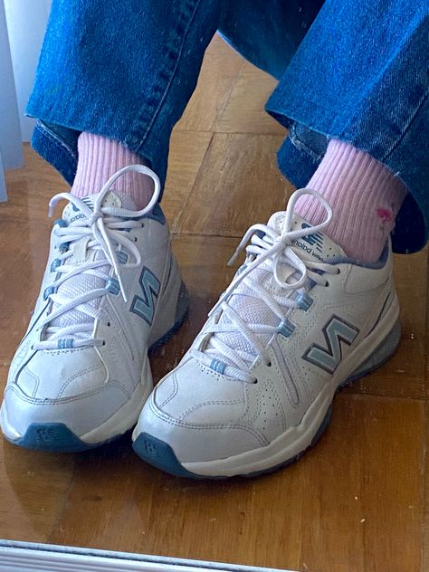 New Balance 608 Outfit, Nb Aesthetic, New Balance 608, Cross Trainer, New Balance Women, Comfy Shoes, Cross Training, Photo Dump, White Light