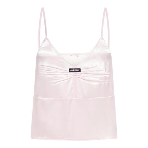 Miu Miu Clothes, Miu Miu Top, Unrealistic Wishlist, Mui Mui, Pink Wardrobe, Dream Items, Fashion Vibes, White Halter Maxi Dress, Maxi Gowns