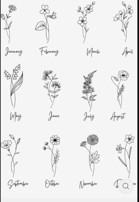 Birth Flower Cover Up Tattoo, Profile Birth Flower Tattoo, Wildflower Tattoo Birth Month, Flower Tattoo Month, Birth Flower Months, Fine Line March Flower Tattoo, Gemini Flower Tattoo Birth Month, May Month Flower Tattoo, October And June Birth Flower Tattoo