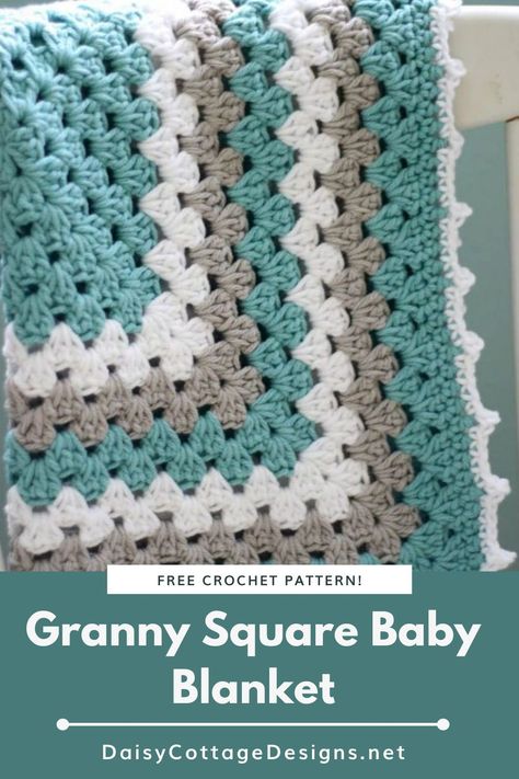 Learn how to make this classic crochet blanket pattern. This large granny square crochet pattern is perfect to make a as a gift or to keep for yourself! Continuous Granny Square Blanket Free Pattern, Crotchet Blankets Granny Square, Grabby Square Crochet Blanket, Grannies Square Pattern, Baby Granny Square Blanket Free Pattern, Endless Granny Square Crochet Pattern, Crochet Granny Square Blanket Free, Granny Square Throw Pattern Free, One Large Granny Square Blanket